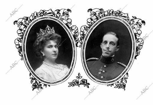 Imágenes de Alfonso XIII y Victoria Eugenia de Battenberg con motivo de su boda